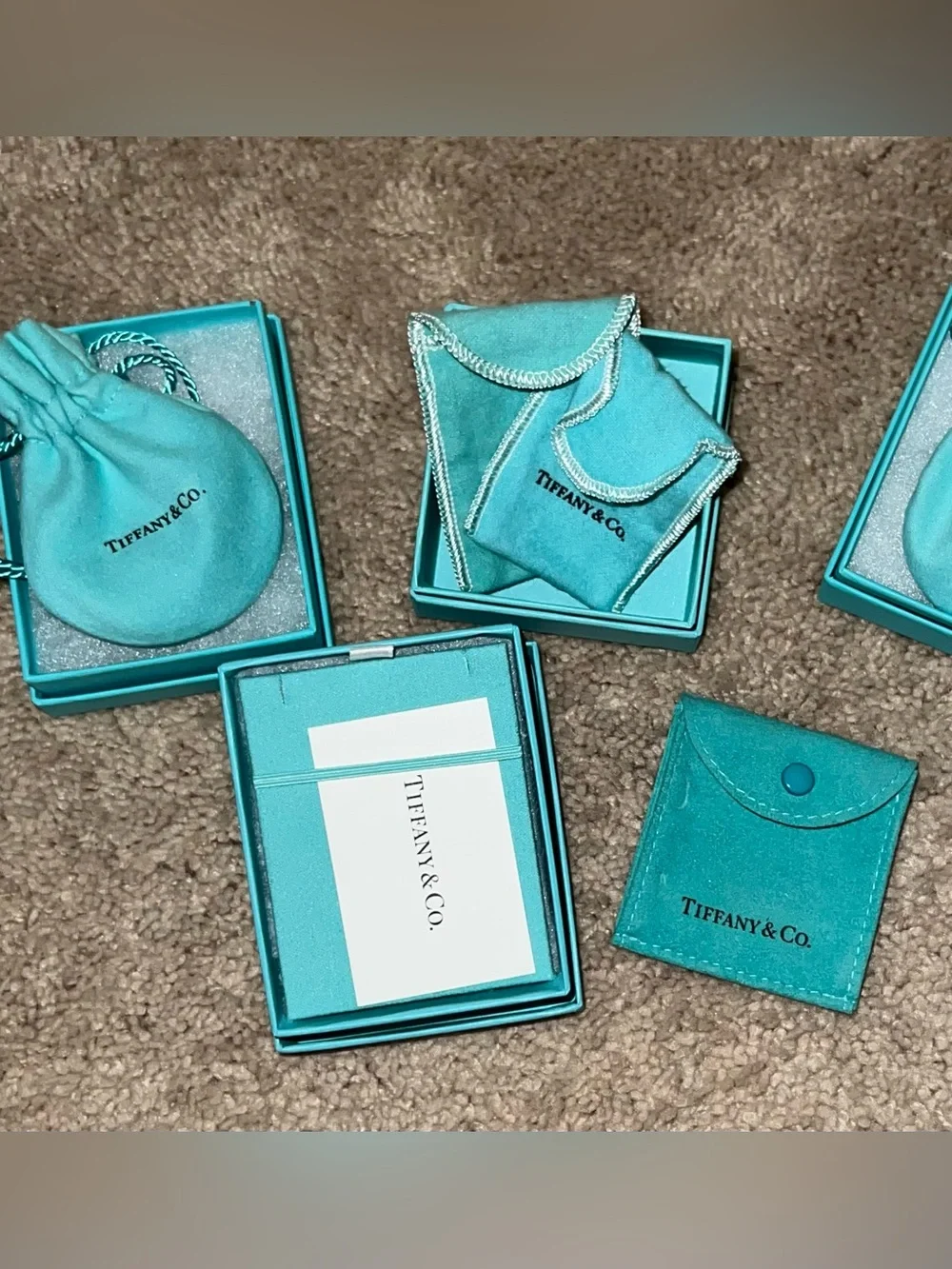 Tiffany & Co. Robin's Egg Blue Variety of Boxes & Pouches - Like New